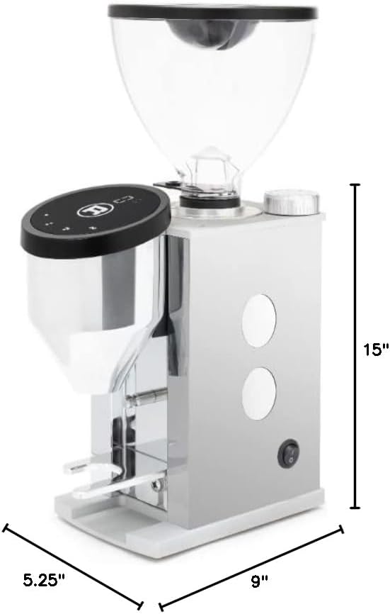 Rocket Espresso Faustino 3.1 Espresso Grinder | 50mm Flat Burrs | Programmable Dosing | (Appartamento White)