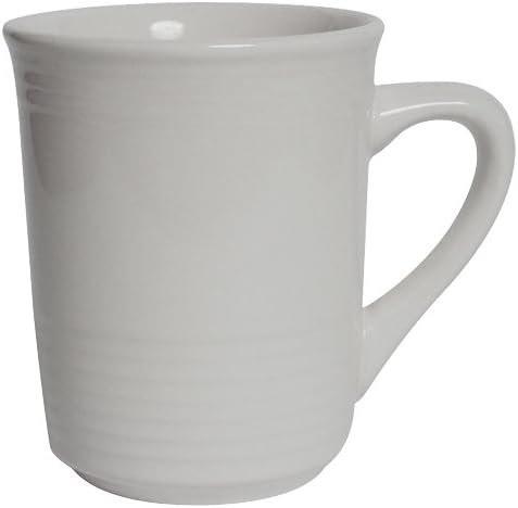Tuxton China CWM-085 Gala Mug, 8 oz., 3" Diameter x 3-7/8"H, Microwave and Dishwasher Safe, Oven Proof, Fully Vitrified, Ceramic, TuxCare, DuraTux, Concentrix, White, Pack of 24