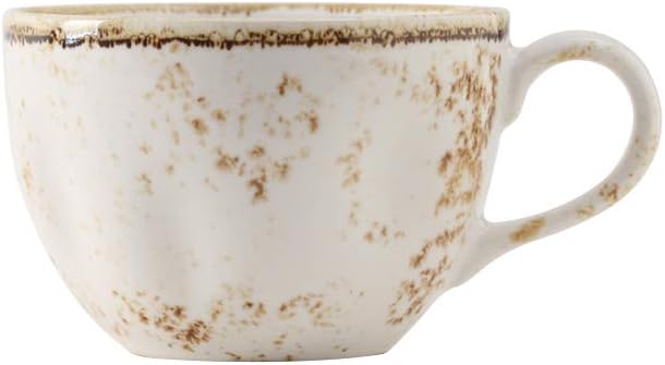 Tuxton China GGA-083 Cup, 10-1/2 oz., 5-1/8" x 4" x 2-3/4"H, round, microwave & dishwasher safe, oven proof, fully vitrified, lead-free, porcelain, TuxTrendz, Artisan Geode, Agave, Pack of 12