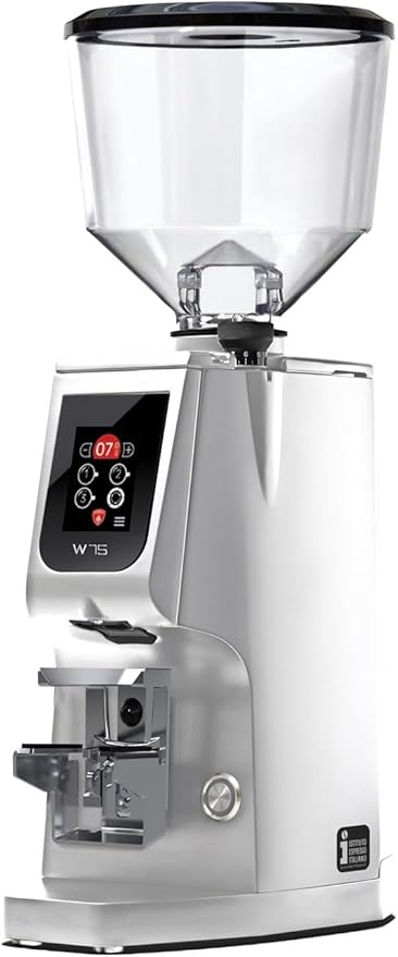 Eureka Atom W 75 Espresso Grinder | 75mm | Silent Technology | Grind-by-Weight | (Silver)