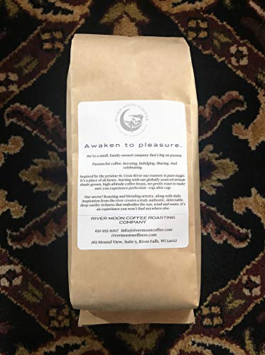 River Moon Coffee, Fade to Black Dark Roast Coffee Beans, 16 Ounces, Extra Dark, Low Acidity, Non-GMO, Direct Trade, Fadernauts Blend