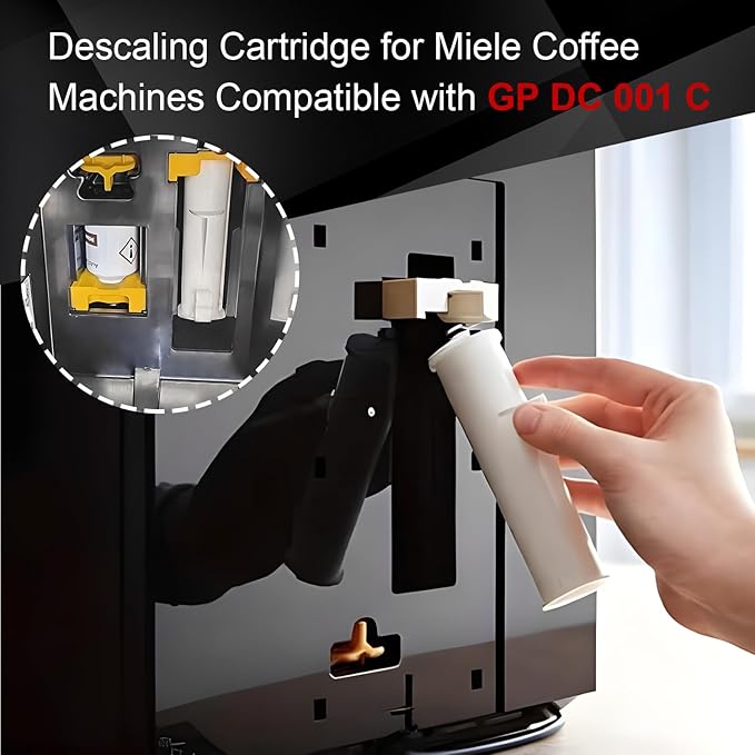 Descaling Cartridge for Miele Coffee Machine - Compatible with GP DC 001 C, Automatic Limescale Removal & Brewer Maintenance, No Residue