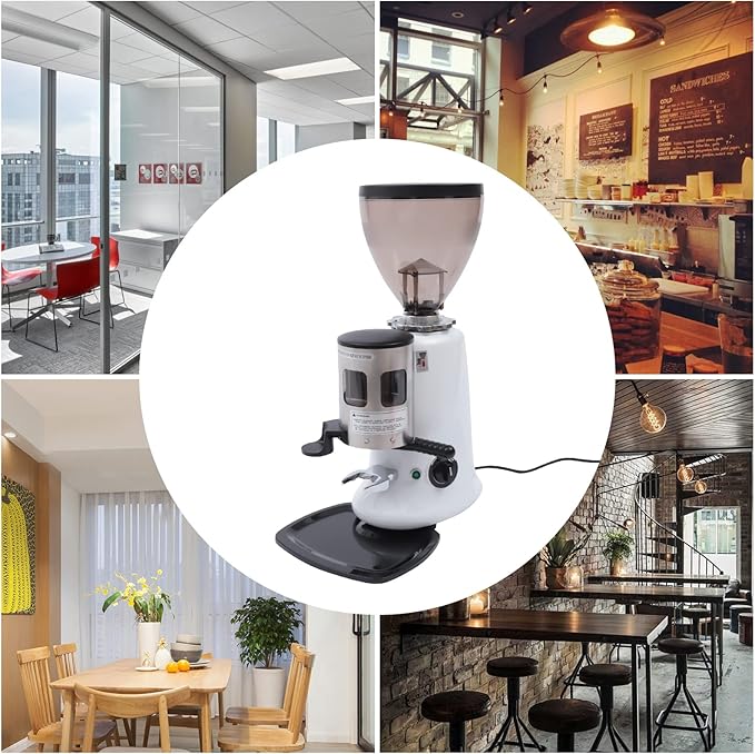 Coffee Grinder Espresso Machine Commercial Coffee machine Burr Mill Machine 350W 110V 1400RPM w/Bean Hopper