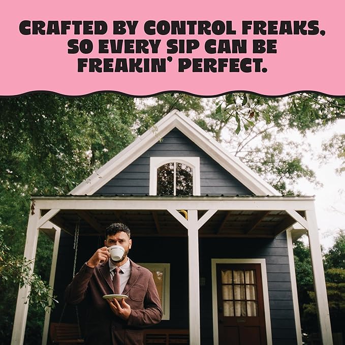 Control Freak Coffee Full Throttle - 100% Caffeine Whole Bean Coffee (32 Oz) | High Caffeine Strong Blend | Freshly Roasted Specialty Coffee Beans | Bold Flavor, Smooth Roast Balanced Espresso