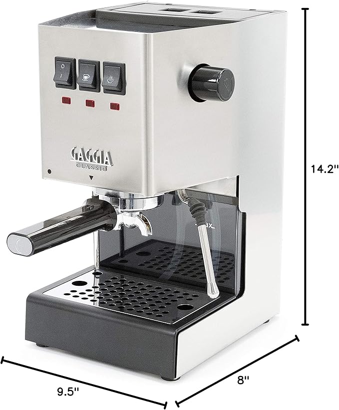 Gaggia RI9380/46 E24 Espresso Machine, Brushed Stainless Steel