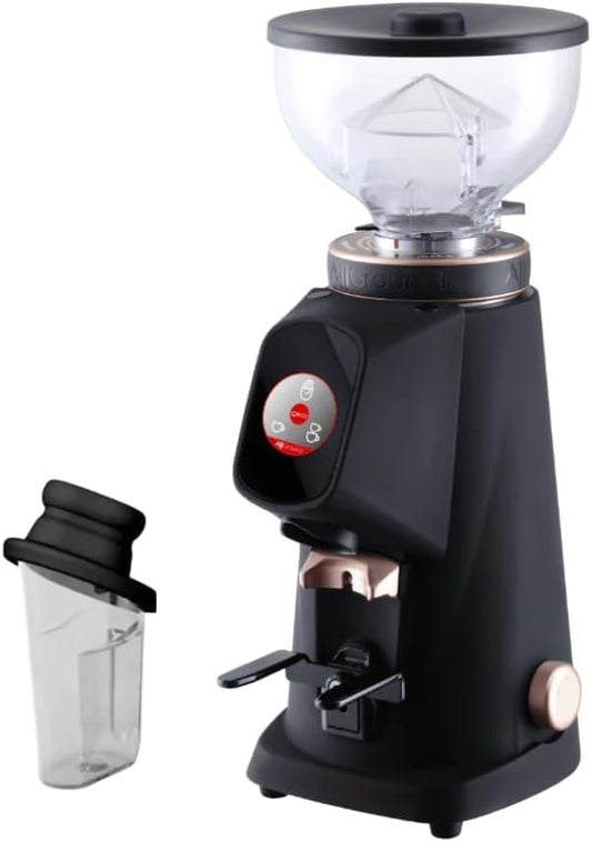 Fiorenzato All Ground Burr Grinder/Coffee Grinder for Home/Burr Coffee Ginder/Electric Coffee Ginder/Coffee Bean Grinder - 64mm flat burrs with Container - Made in Italy