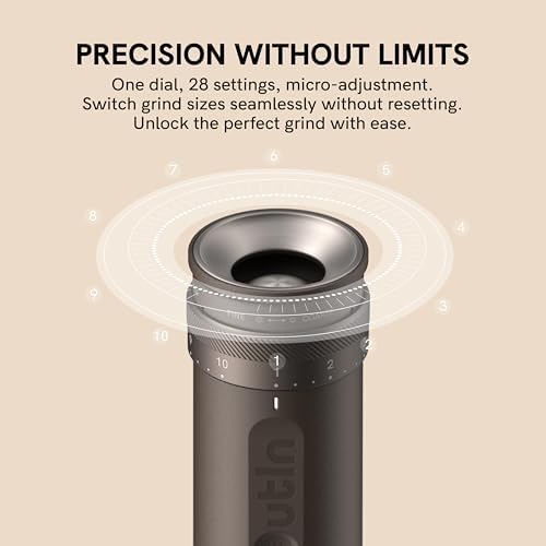 OutIn Nano Portable Electric Espresso Machine with Fino Portable Electric Coffee Grinder, White & White