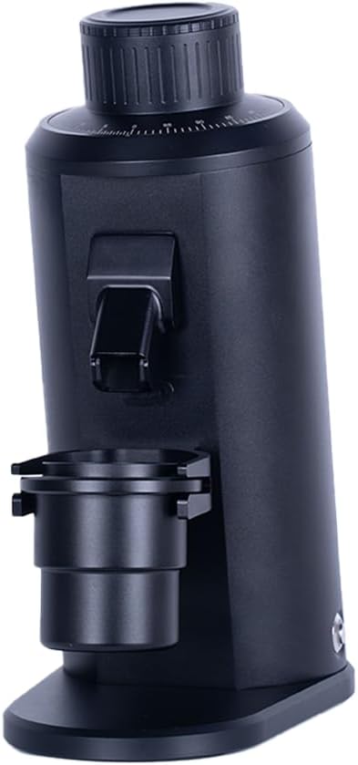 Electric Single Dose Coffee Grinder with Plasma Anti-Static, 63mm Conical Burrs, 350W Brushless Motor 100-450RPM Adjustable, Zero Retention (Silver)