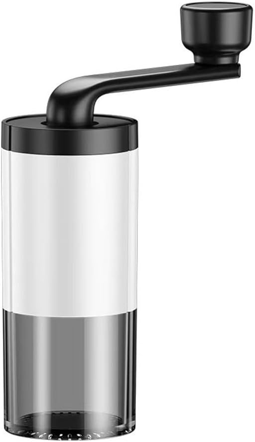 Adjustable electric portable coffee grinder for coffee beans and spices, compact and lightweight for fresh For grinding anywhere, anytime (white)