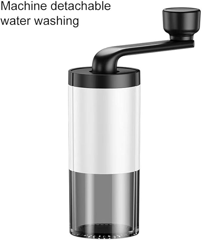 Adjustable electric portable coffee grinder for coffee beans and spices, compact and lightweight for fresh For grinding anywhere, anytime (white)