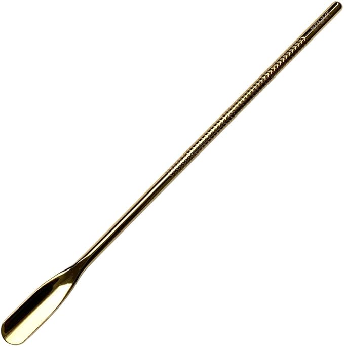 KRUVE Coffee Brew Stick - 8.6 Inch Stainless Steel (Gold) for Agitating Grounds During Brewing with Coffee Stirrers, Coffee Stir Sticks, or Coffee Spoons - Perfect for Pour Over, French Press & More