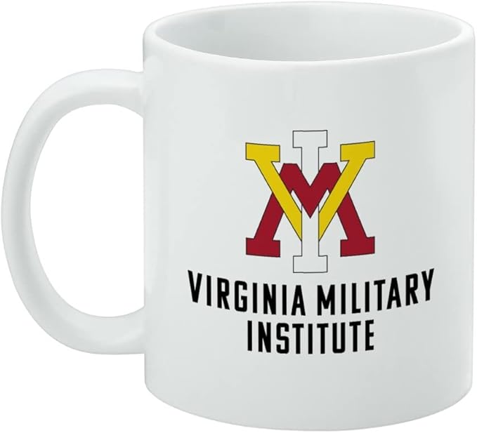 Virginia Military Institute Keydets Logo Ceramic Coffee Mug, Novelty Gift Mugs for Coffee, Tea and Hot Drinks, 11oz, White