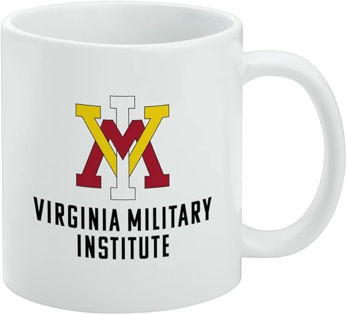 Virginia Military Institute Keydets Logo Ceramic Coffee Mug, Novelty Gift Mugs for Coffee, Tea and Hot Drinks, 11oz, White
