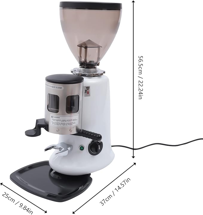 Coffee Grinder Espresso Machine Commercial Coffee machine Burr Mill Machine 350W 110V 1400RPM w/Bean Hopper