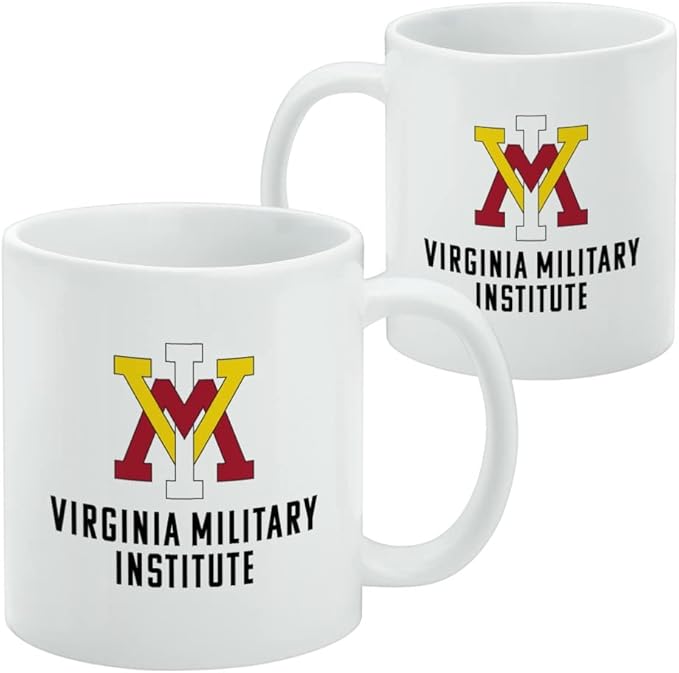 Virginia Military Institute Keydets Logo Ceramic Coffee Mug, Novelty Gift Mugs for Coffee, Tea and Hot Drinks, 11oz, White