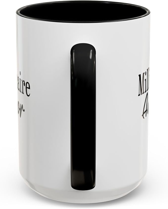 Millionaire Author Coffee Mug, Inspirational Mug for Writers, Gift for Authors, Desk Accessory, Motivational Coffee Cup