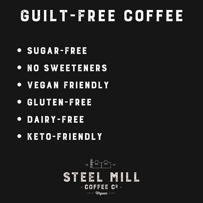 Steel Mill Coffee Co. Highlander Grogg Flavored Coffee – Whole Bean – Medium Roast – 100% Arabica Beans – Vegan – Sugar-Free – Gluten-Free – Gourmet Coffee – 2lb Bag