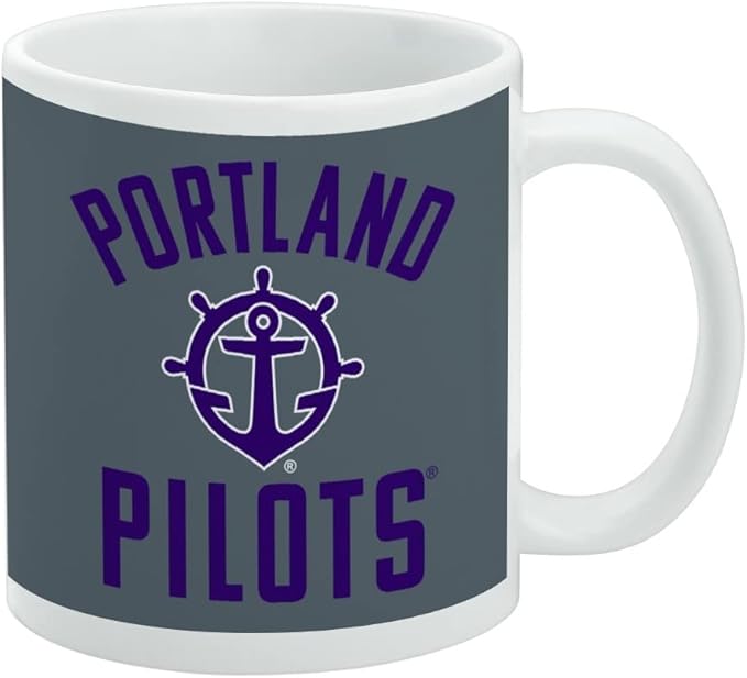 Portland Pilot Ceramic Coffee Mug, Novelty Gift Mugs for Coffee, Tea and Hot Drinks, 11oz, White