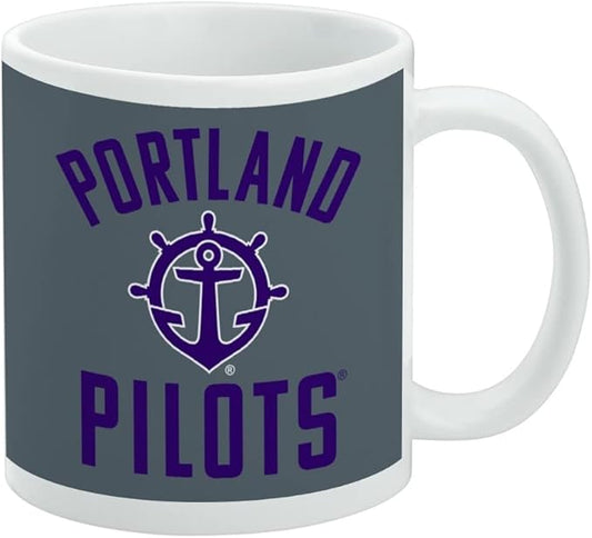 Portland Pilot Ceramic Coffee Mug, Novelty Gift Mugs for Coffee, Tea and Hot Drinks, 11oz, White