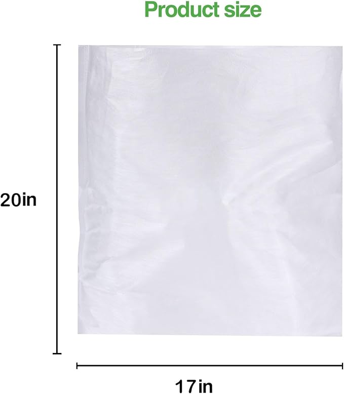 SNAP! Cold Brew Commercial PLA Filter - 50 Count，Disposable Fine Mesh Brewing Bags Commercial Coffee Filters 17''x20'' Fits 5 Gallon Buckets Coffee Shop Restaurants, Natural White