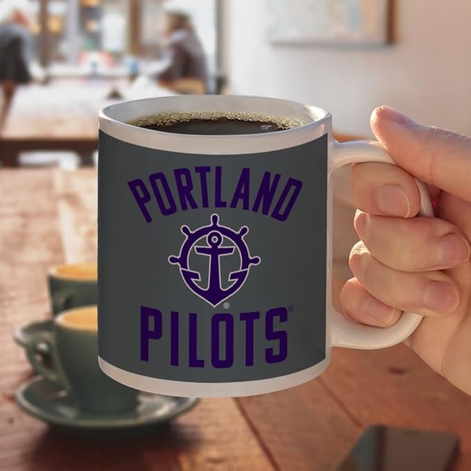 Portland Pilot Ceramic Coffee Mug, Novelty Gift Mugs for Coffee, Tea and Hot Drinks, 11oz, White