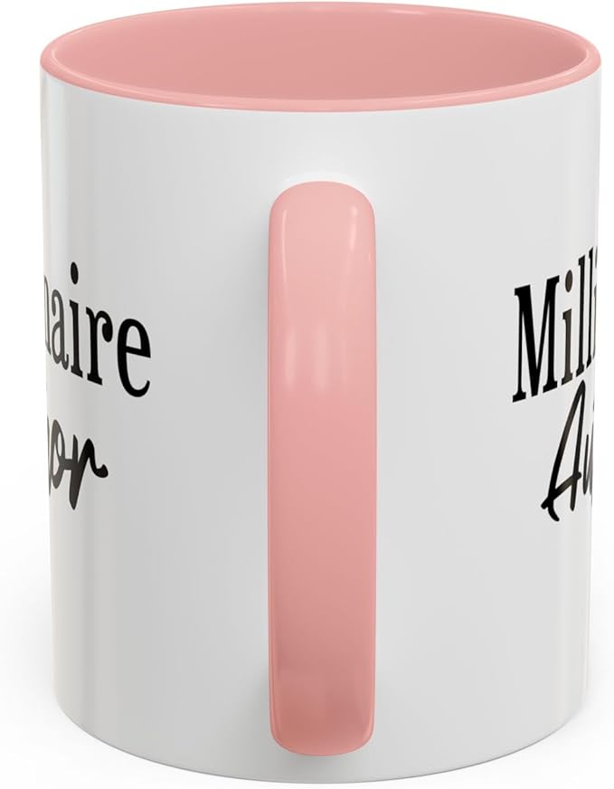 Millionaire Author Coffee Mug, Inspirational Mug for Writers, Gift for Authors, Desk Accessory, Motivational Coffee Cup