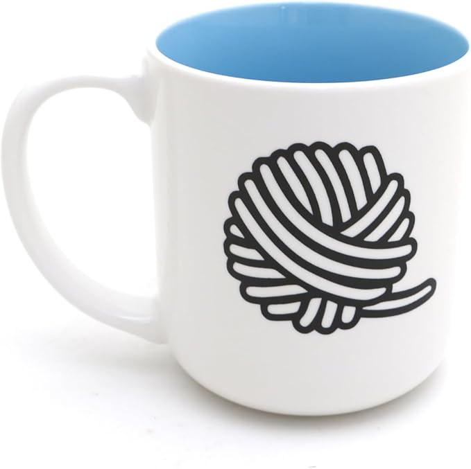 Counting Stitches Mug, Knitting and Crochet Mug, Ceramic - Lennymud by Lorrie Veasey