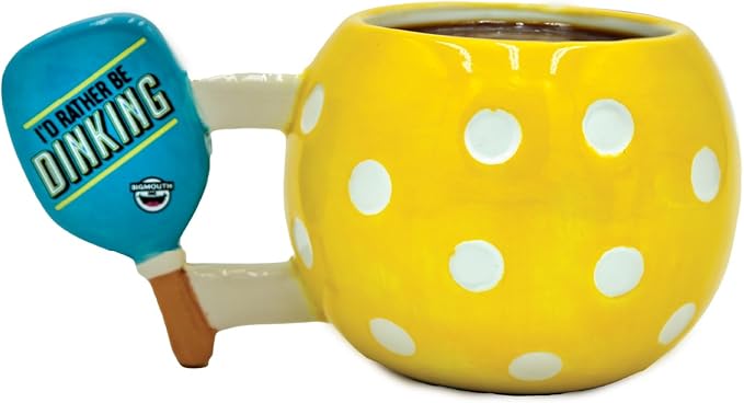Big Mouth Inc Pickleball Mug - Dinking Pickleball Mugs for Adults - Pickleball Coffee Gear - Funny Gifts for Friends - 22 Oz