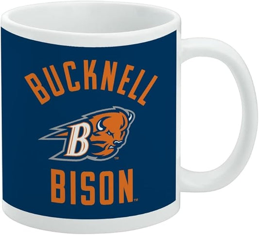 Bucknell Bison Ceramic Coffee Mug, Novelty Gift Mugs for Coffee, Tea and Hot Drinks, 11oz, White
