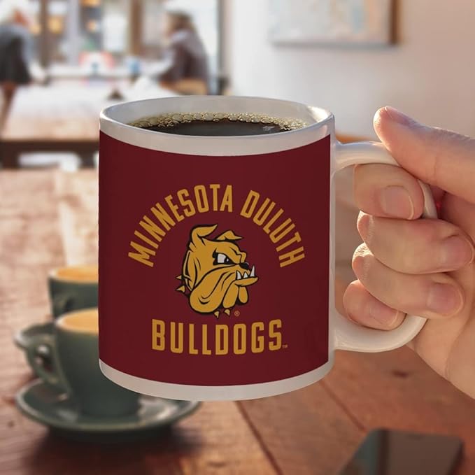 Minnesota Duluth Bulldog Ceramic Coffee Mug, Novelty Gift Mugs for Coffee, Tea and Hot Drinks, 11oz, White