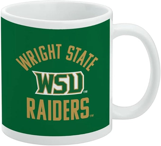 Wright State Raiders Ceramic Coffee Mug, Novelty Gift Mugs for Coffee, Tea and Hot Drinks, 11oz, White