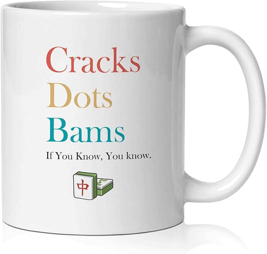 Mahjong Lover Gifts Mug, Mah Jong Accessories Coffee Cup Ceramic, Gift for Mah Jong Players Lovers, Mahjong Tiles Ceramic Coffee Tea Mug 11 oz
