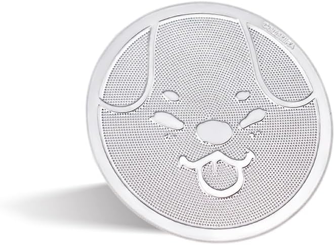 53mm Espresso Puck Screen, 0.4mm Ultra Thin Espresso Puck, Metal Reusable Coffee Filter for 54mm Espresso Portafilter Basket - 316 Stainless Steel(Doggie)
