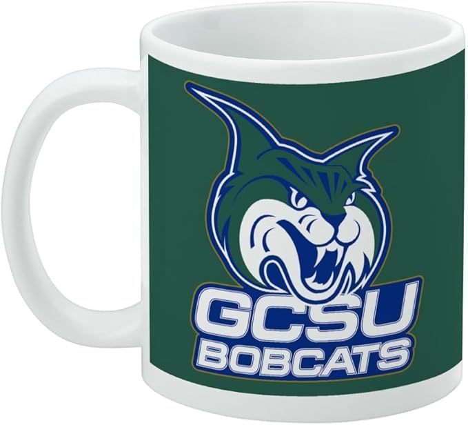 Georgia College Bobcats Logo Ceramic Coffee Mug, Novelty Gift Mugs for Coffee, Tea and Hot Drinks, 11oz, White