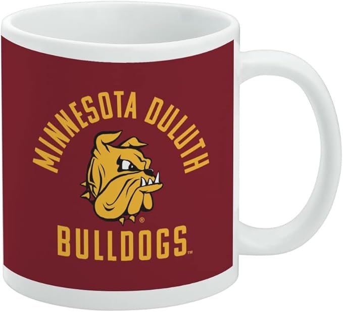 Minnesota Duluth Bulldog Ceramic Coffee Mug, Novelty Gift Mugs for Coffee, Tea and Hot Drinks, 11oz, White