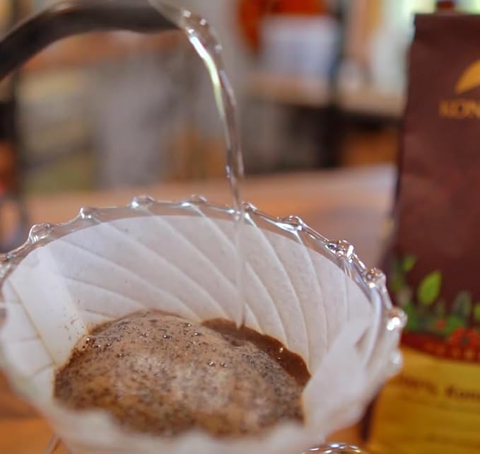 KONA EARTH 100% Kona Peaberry Coffee, Medium Roast, Whole Bean, 1 lb (16oz) Farm-Direct, Authentic Hawaiian Kona Coffee beans from Hawaii’s Big Island, Micro-Batch-Roasted