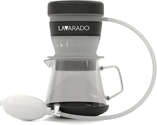 Air Pressure Coffee Maker, Manual Espresso Brewer No Electricity, Portable Handheld Coffee Maker for Home, Office & Travel, 0.3L Glass Pot
