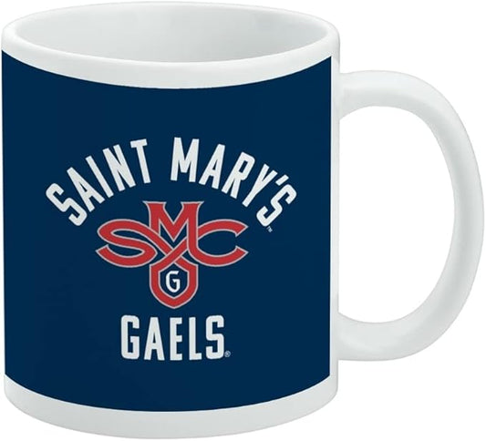Saint Mary's College Gaels Logo Ceramic Coffee Mug, Novelty Gift Mugs for Coffee, Tea and Hot Drinks, 11oz, White