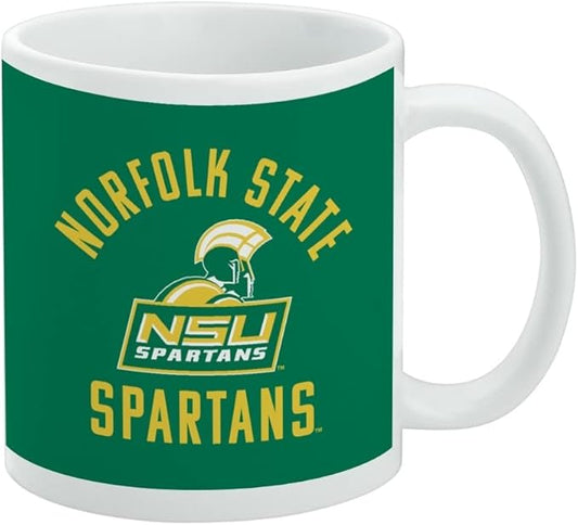 Norfolk State University Spartans Logo Ceramic Coffee Mug, Novelty Gift Mugs for Coffee, Tea and Hot Drinks, 11oz, White