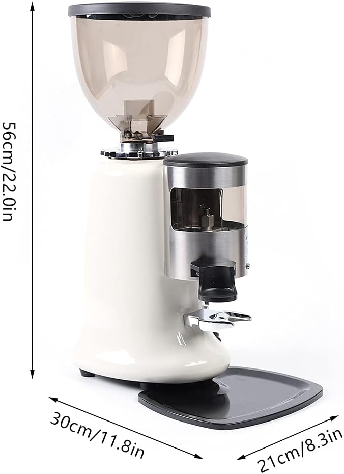 Electric Coffee Bean Grinder, 110V Tapered Burr Coffee Grinder, 1200g Commercial Espresso Grinder 350W Heavy Duty Cast Aluminum Body, Hopper Capacity Espresso Bean Milling Machine