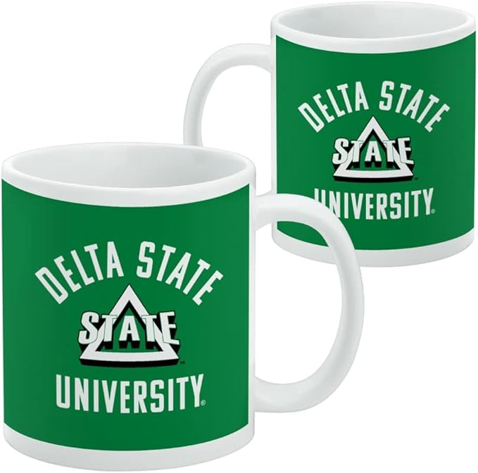 Delta State Statesmen Ceramic Coffee Mug, Novelty Gift Mugs for Coffee, Tea and Hot Drinks, 11oz, White
