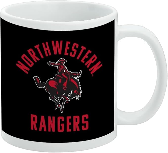 Northwestern Oklahoma State Rangers Ceramic Coffee Mug, Novelty Gift Mugs for Coffee, Tea and Hot Drinks, 11oz, White