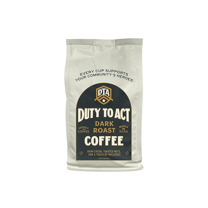 Duty to Act Dark Roast Whole Coffee Beans, 2 lbs (Pack of 1)