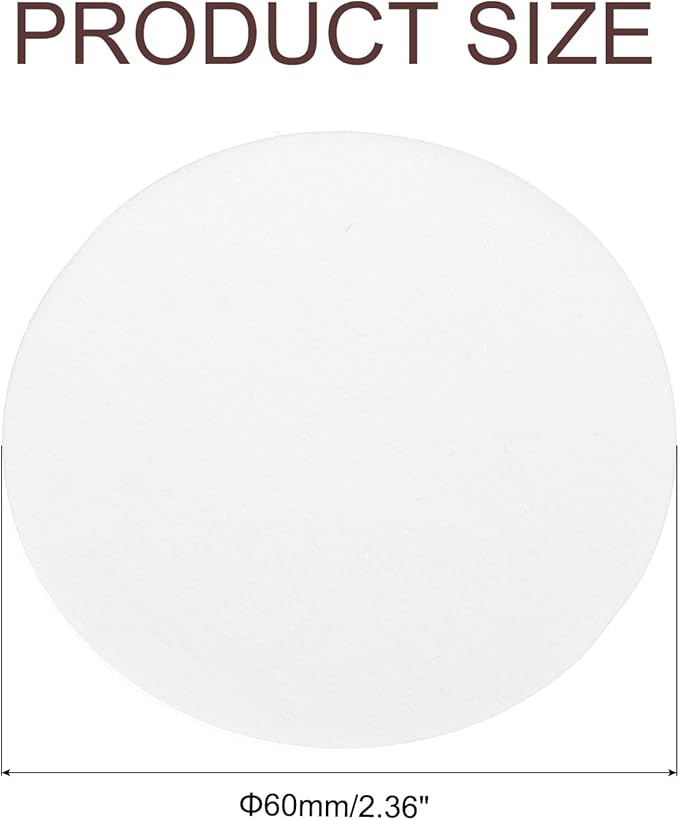 uxcell 600Pcs Coffee Filters, 60mm Disposable Round Paper Filter White for Home Office Use Pour Over and Drip Coffee Maker