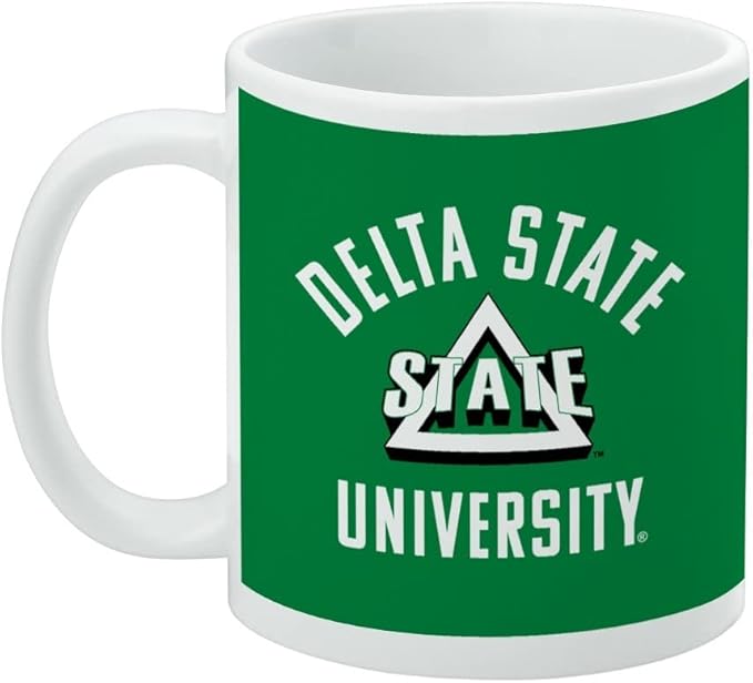 Delta State Statesmen Ceramic Coffee Mug, Novelty Gift Mugs for Coffee, Tea and Hot Drinks, 11oz, White