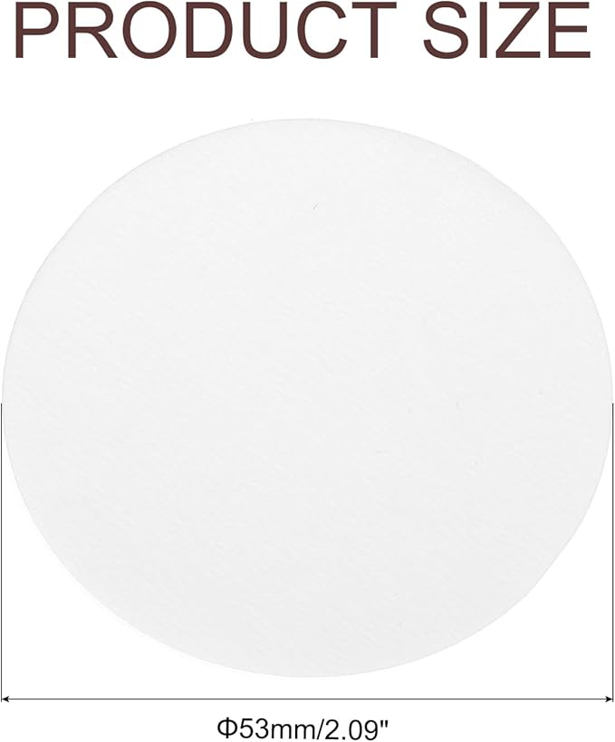 uxcell 600Pcs Coffee Filters, 53mm Disposable Round Paper Filter White for Home Office Use Pour Over and Drip Coffee Maker