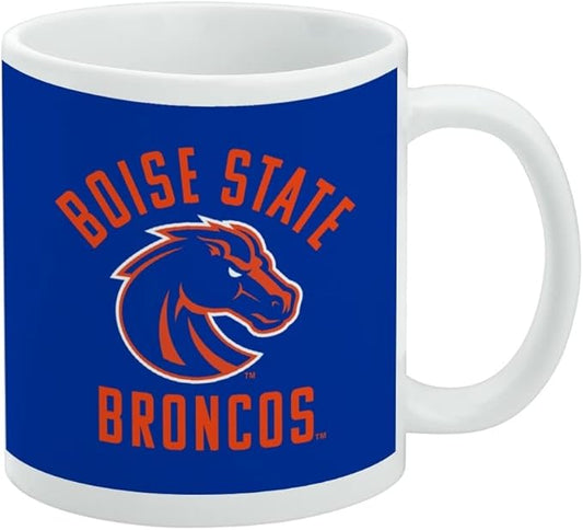 Boise State University Broncos Logo Ceramic Coffee Mug, Novelty Gift Mugs for Coffee, Tea and Hot Drinks, 11oz, White