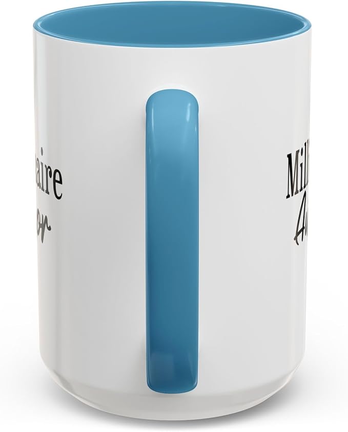 Millionaire Author Coffee Mug, Inspirational Mug for Writers, Gift for Authors, Desk Accessory, Motivational Coffee Cup