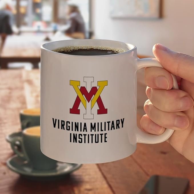 Virginia Military Institute Keydets Logo Ceramic Coffee Mug, Novelty Gift Mugs for Coffee, Tea and Hot Drinks, 11oz, White