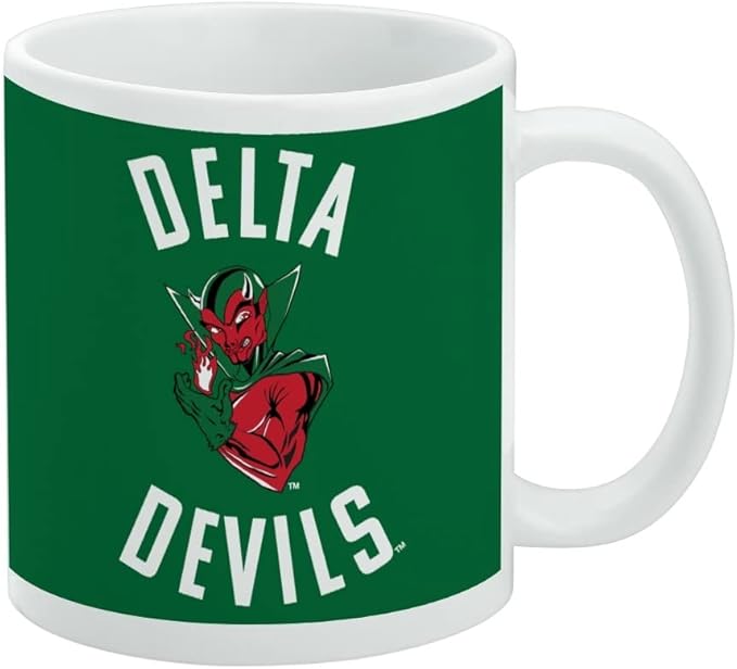 Mississippi Valley State University Delta Devils Logo Ceramic Coffee Mug, Novelty Gift Mugs for Coffee, Tea and Hot Drinks, 11oz, White